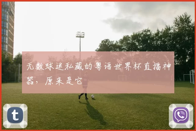 无数球迷私藏的粤语世界杯直播神器，原来是它
